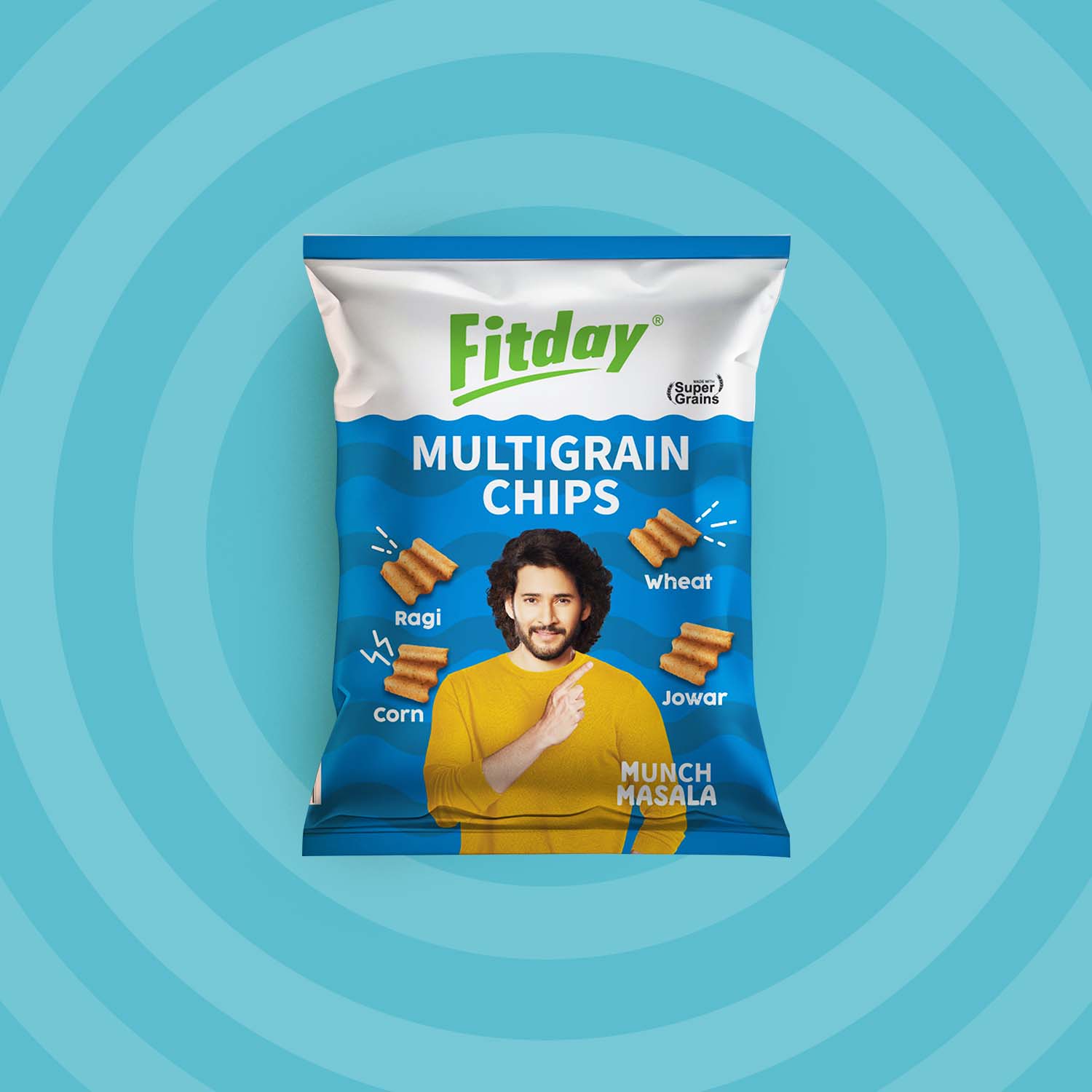 Fitday Multigrain Chips - Munch Masala