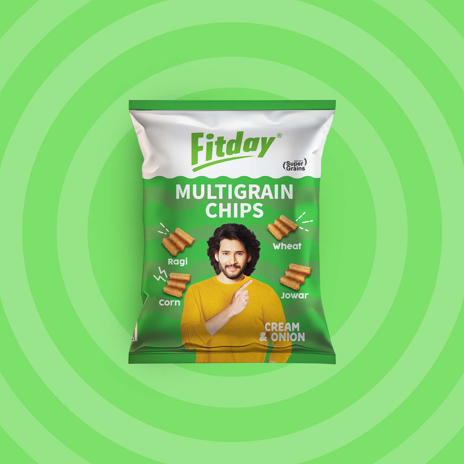 Fitday Multigrain Chips - Cream & Onion