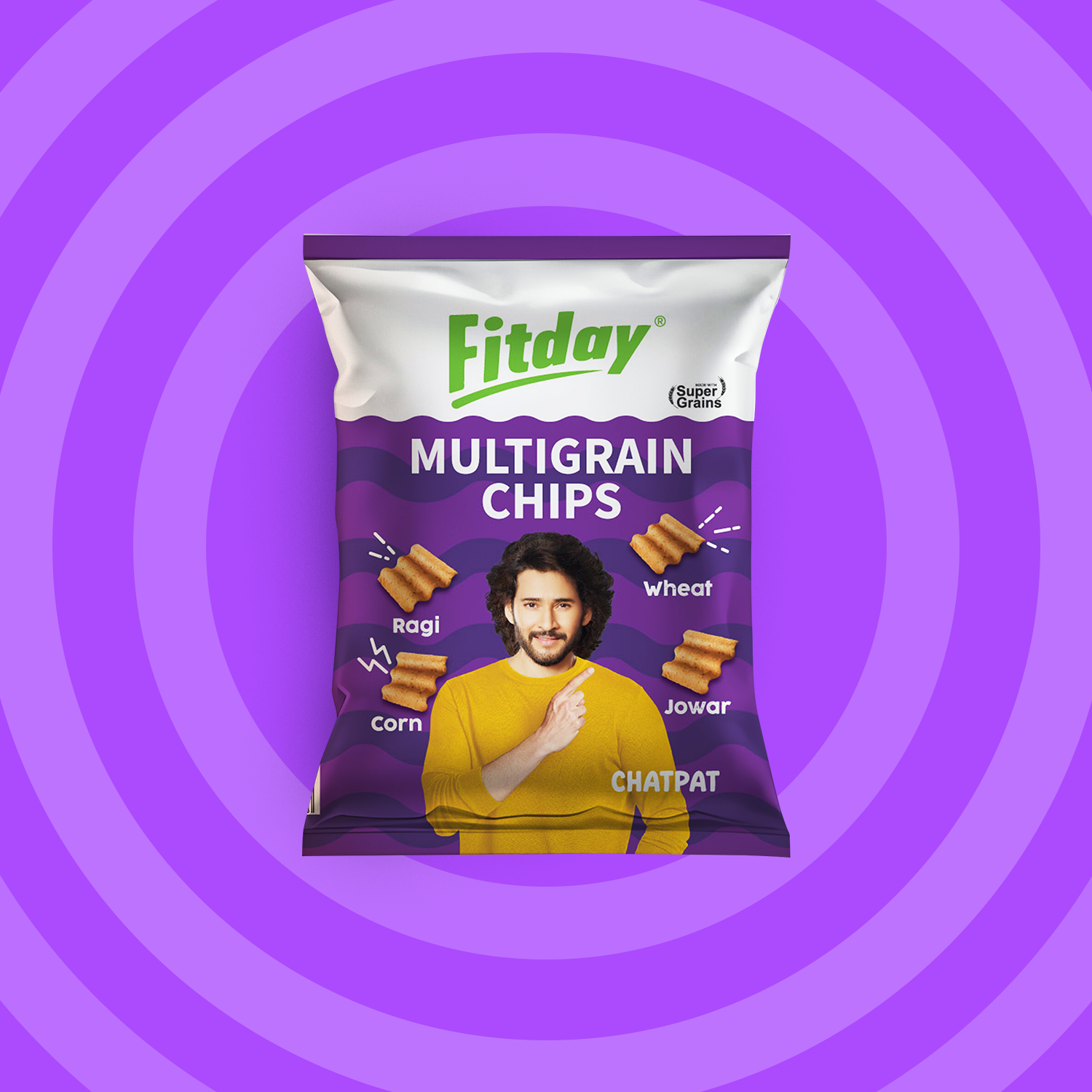 Fitday Multigrain Chips - Chatpat