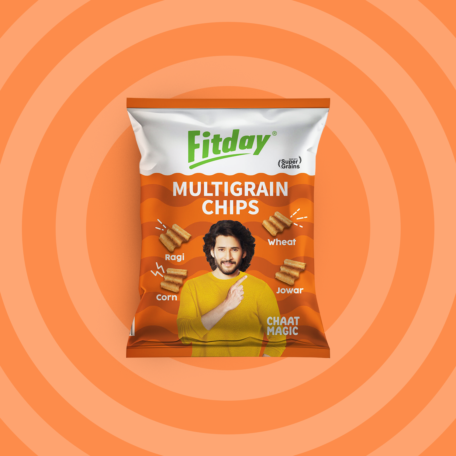 Fitday Multigrain Chips - Chaat Magic