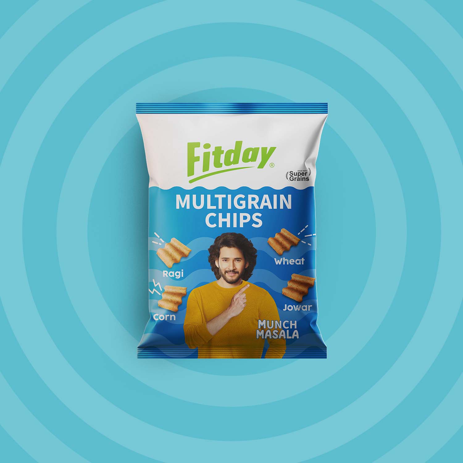 Fitday Multigrain Chips - Munch Masala (80 GM)