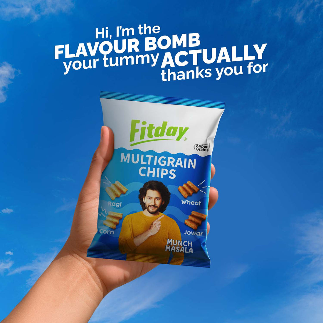 Fitday Multigrain Chips - Munch Masala (80 GM)