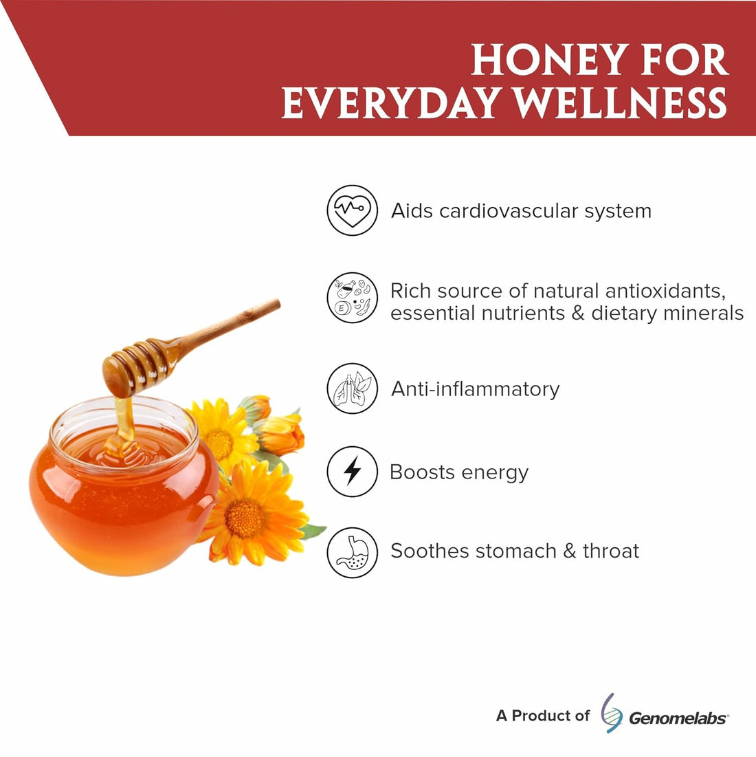 FLONEY Wild Flower Honey - Harvested in Hungary | BPA Free Jar | Pure & Unprocessed | 250 GM