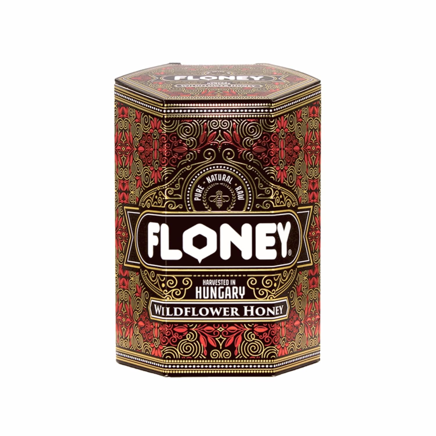 FLONEY Wild Flower Honey - Harvested in Hungary | BPA Free Jar | Pure & Unprocessed | 250 GM