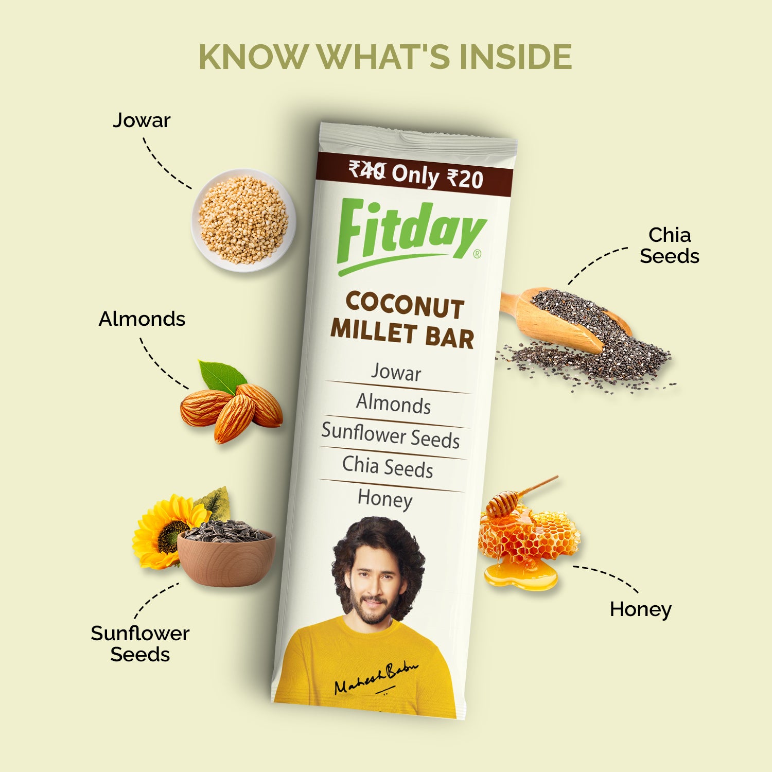 Fitday Coconut Millet Bar
