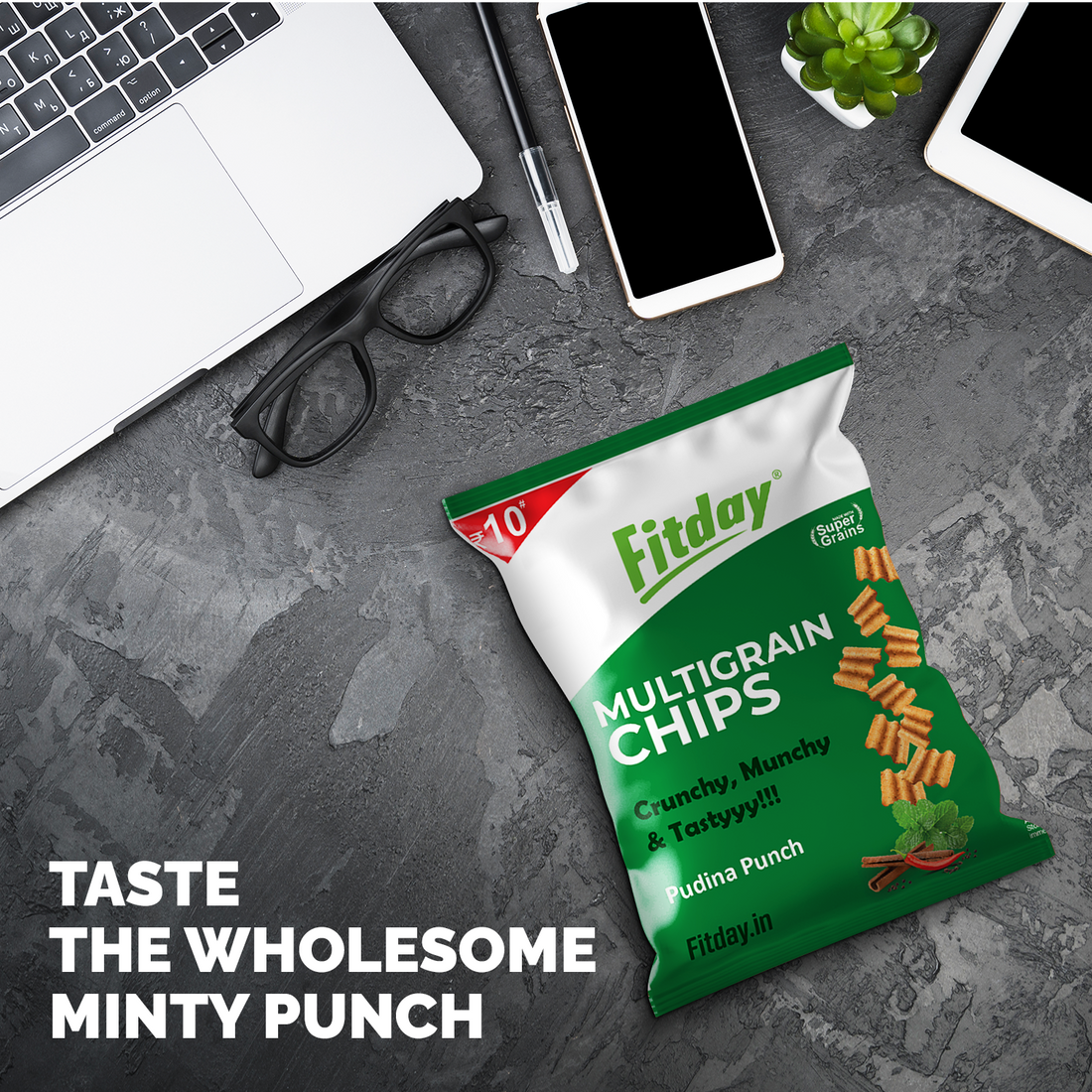 Fitday Multigrain Chips - Pudina Punch