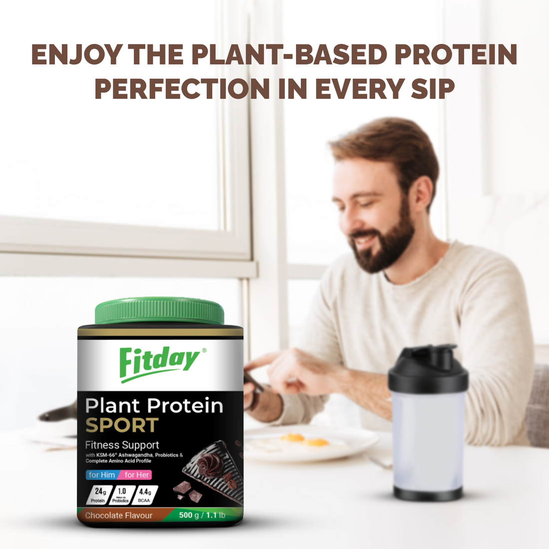 Fitday Plant Protein Sport - Chocolate