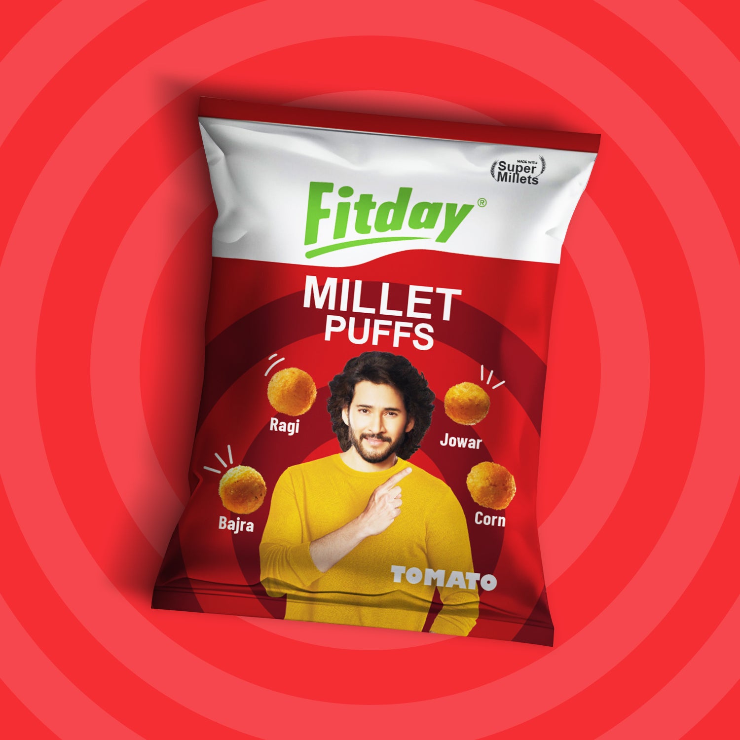 Fitday Millet Puffs - Tomato
