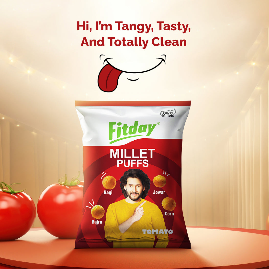 Fitday Millet Puffs - Tomato