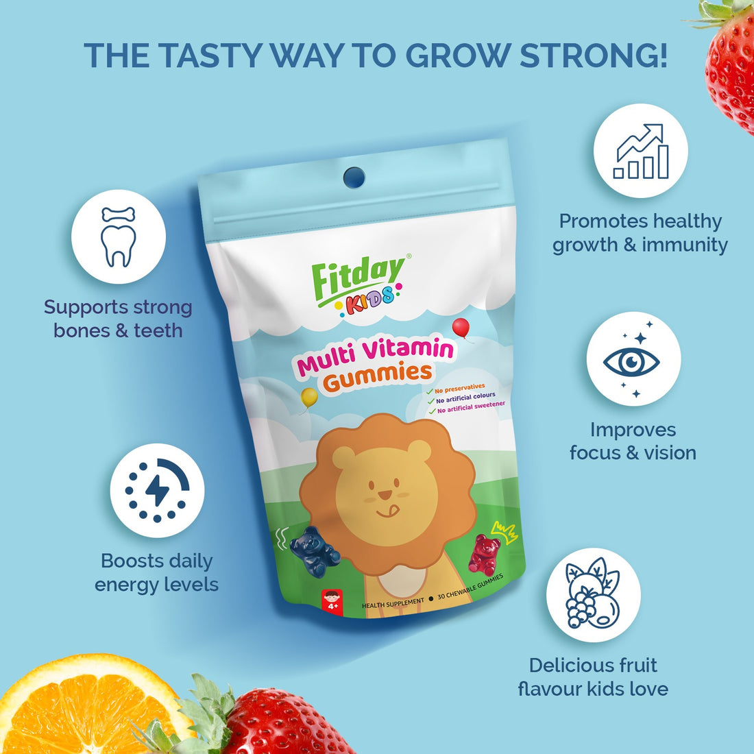Fitday Multi Vitamin Gummies For Kids