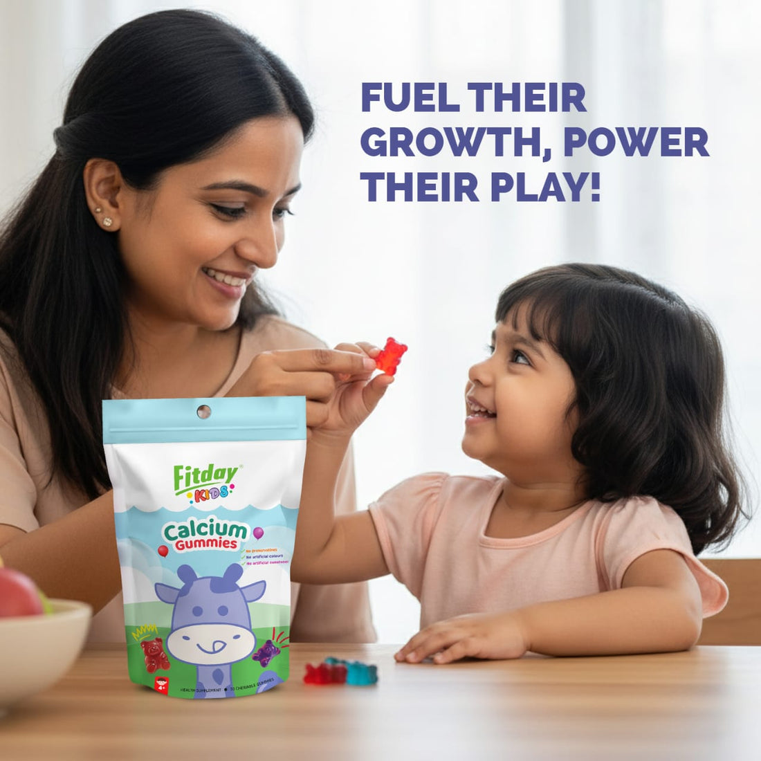 Fitday Calcium Gummies For Kids